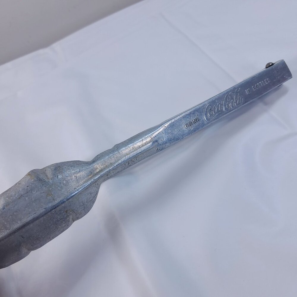 Coca-Cola Ice Tongs Aluminum Embossed Drink In Bottles St. Paul Coke‎ 1940's